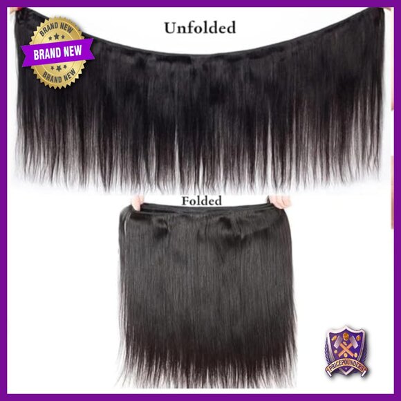 Brazilian Virgin Hair Extensions 4 Bundles Straight Human Hair Weave